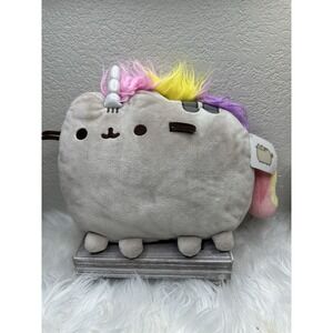 $44 🌙 GUND Pusheenicorn Pusheen Cat Unicorn Plush Backpack 13" NWT